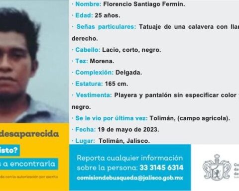 joven desaparecido en Tolimán