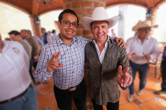 Brígido Rosas con Pablo Lemus