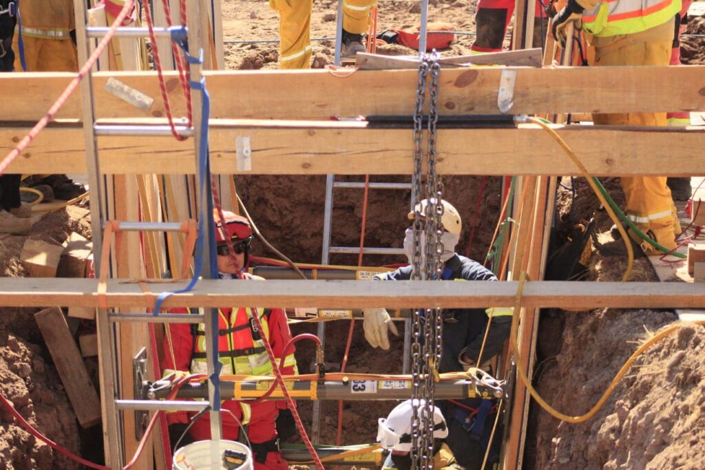 Curso de rescate en zanjas