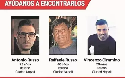 Italianos desaparecidos. El Suspicaz