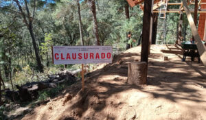 Clausura cabaña en Sierra de Manantlán. Letra Fría.